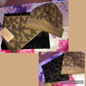 Mk scarf & beanie